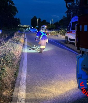 Grave incidente a Brembio: motociclista trasportato in elisoccorso