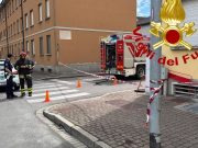 Tombino Enel in fiamme a Sant’Angelo Lodigiano