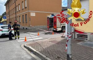 Tombino Enel in fiamme a Sant’Angelo Lodigiano