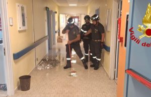 Tubo rotto all’ospedale Delmati: allagati quattro piani