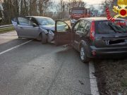 Scontro frontale sulla SP 169 a Cavenago d’Adda: tre persone coinvolte