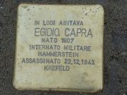 Giornata della Memoria, posata la pietra d’inciampo per Egidio Capra