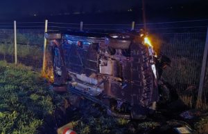 Auto si ribalta sull’A1 a Borghetto Lodigiano: due feriti