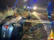 Auto fuori strada a Terranova dei Passerini, soccorso un 62enne