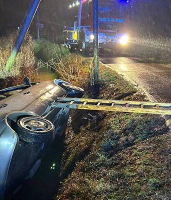 Auto fuori strada a Terranova dei Passerini, soccorso un 62enne