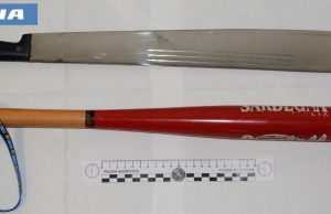 Minaccia i vicini con mazza da baseball e machete: 56enne denunciato