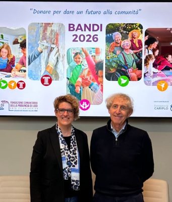 Fondazione Comunitaria, nuovi bandi da 340mila euro per il Lodigiano