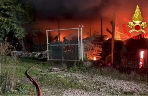 Fiamme in una scuderia a Sant’Angelo: quattro cavalli messi in salvo