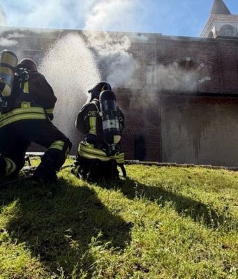Incendio in chiesa a Ossago: danni, nessun ferito