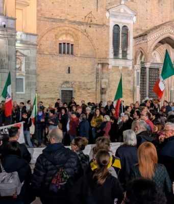 Lodi, presidio antifascista: “Remigrazione, si legge deportazione”