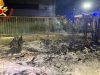 Incendio in viale Torino: distrutta una roulotte usata come dormitorio