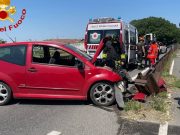 Auto contro il guardrail a Montanaso: coinvolto anche un bambino