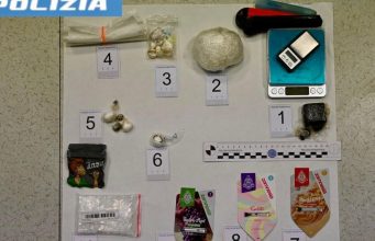 Arrestato 25enne: in casa trovati ketamina, cocaina e hashish
