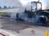 Corno Giovine, mezzo agricolo in fiamme